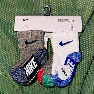 🆕 Nike Socks 6 Pack Newborn 6-12 months